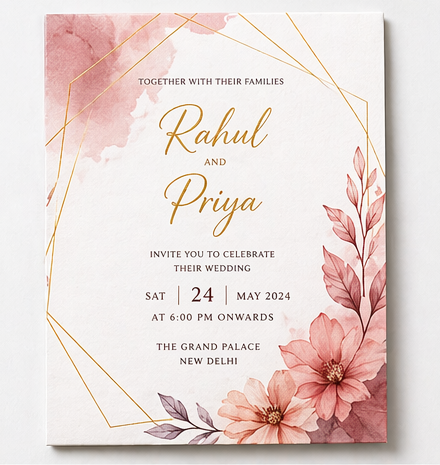 Wedding Card Sample 1
